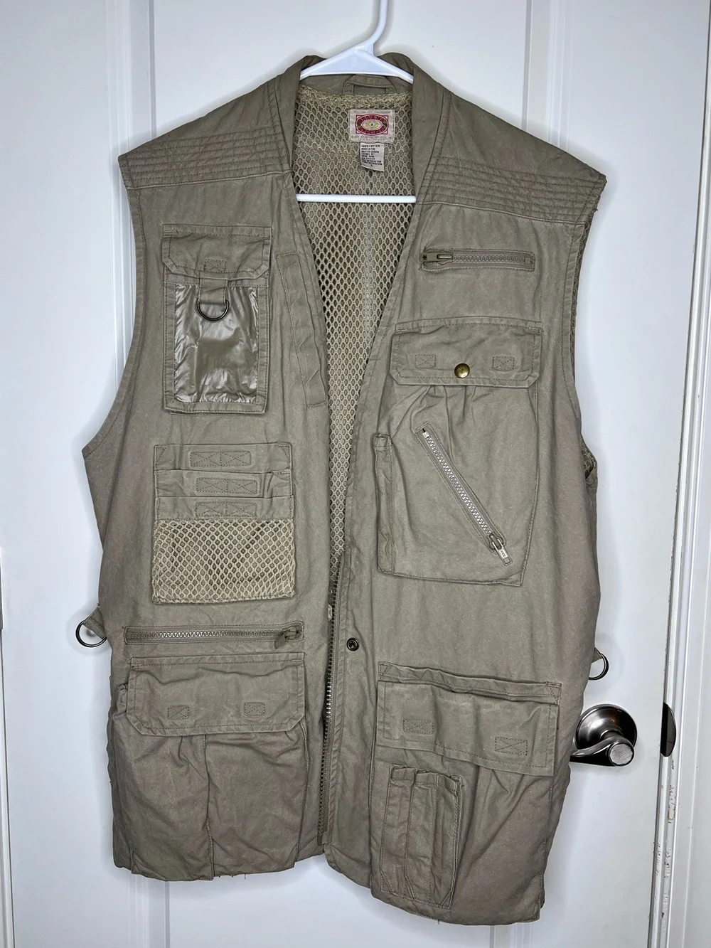 Vintage Banana Republic Safari Utility Vest Men’s Large Multi Pocket Fishing